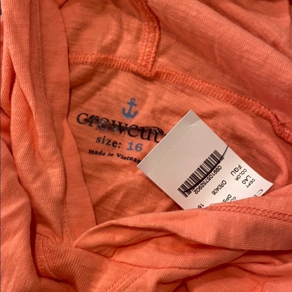 Jcrew crewcuts garment dyed hoodie tee AJ063 - Picture 3 of 4